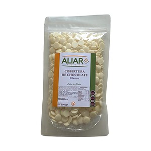 Baño de Chocoalte Cobertura Blanco x 500 gr Sin gluten