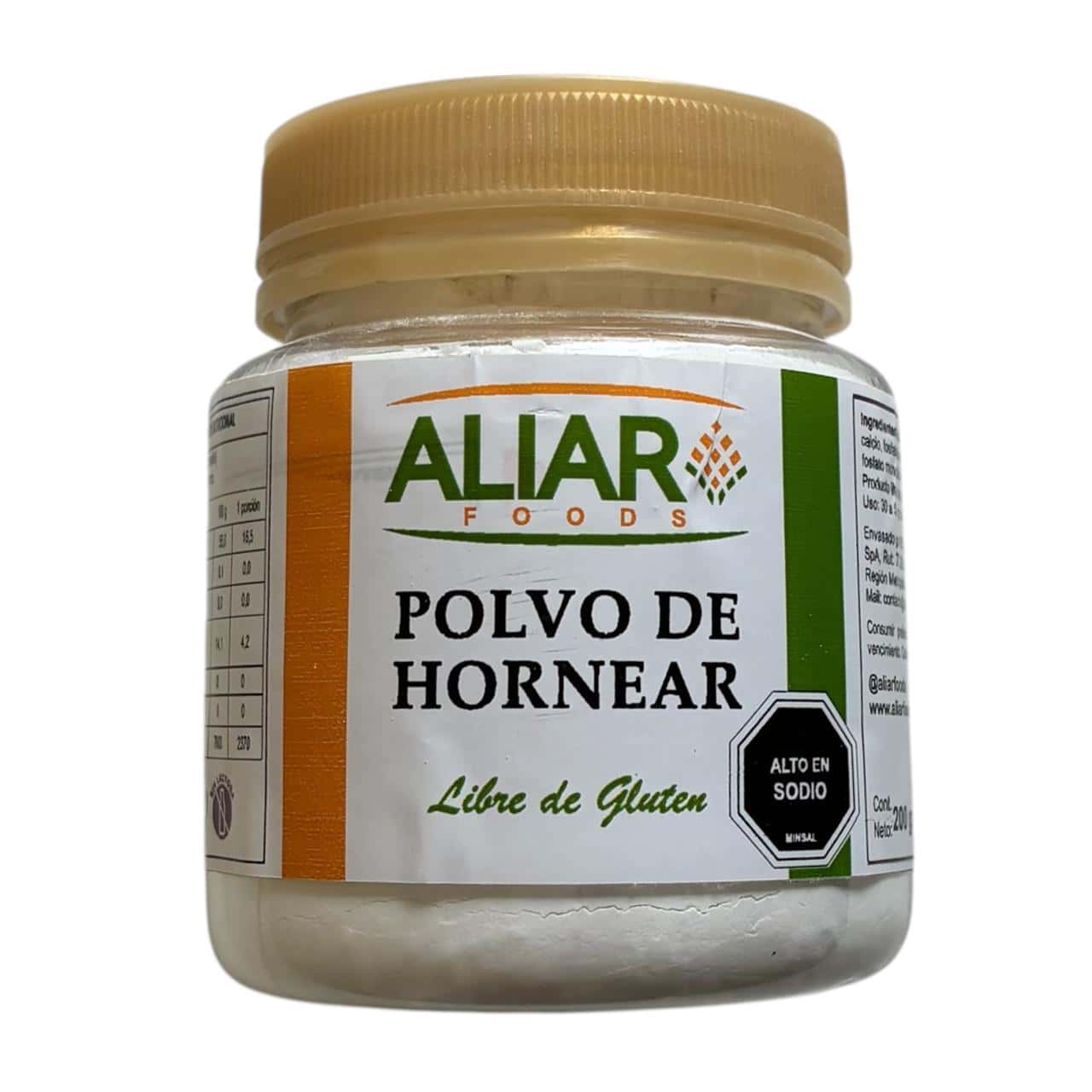 Polvo de Hornear Aliar Foods x 200 gr Sin Gluten