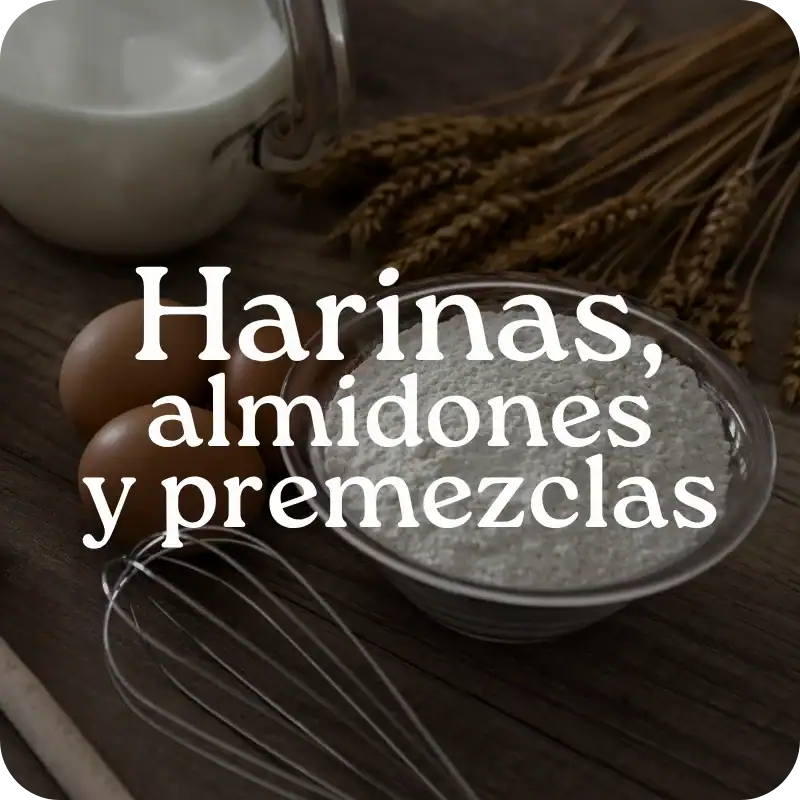 Harinas, almidones y premezclas