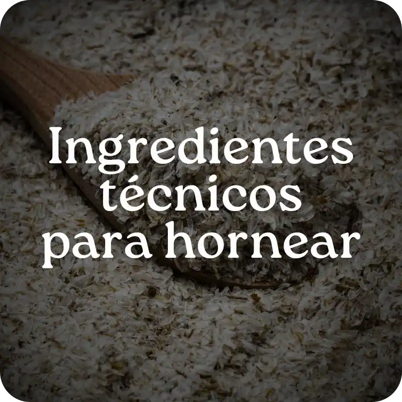 Ingredientes técnicos para hornear